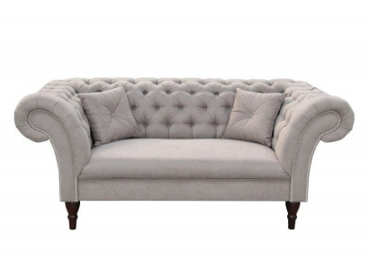 Chesterfield Design Sofa Couch 2 Sitzer Polster Sofas Couchen 2er Garnitur Neu