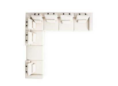 Sofa L-Form Luxus Polstersofa Wohnzimmer Textil Neu Möbel Moderne Couch