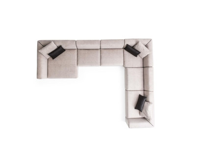 Luxus Ecksofa U-Form Wohnzimmerset Modern Wohnzimmer Polstersofa Neu