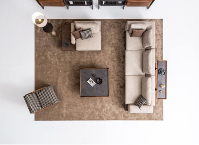 Sofa Set Wohnlandschaft Ecksofa Garnitur Stoffgarnitur Textil Sofas