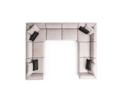 Sofa U-Form Polstersofa Couch Wohnzimmer Design Modernes Ecksofas