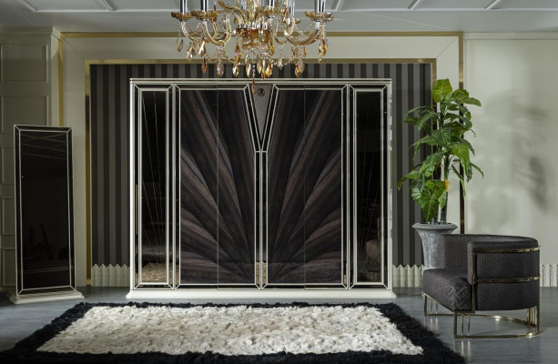 Kleiderschrank Weiß Luxus Lila Schrank Schlafzimmer Holz Möbel Schränke