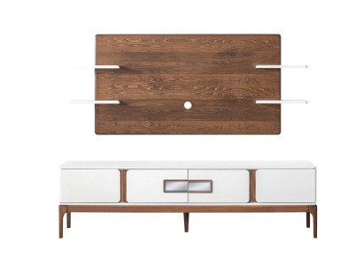 Stil Wohnzimmer set Wohnwand 2tlg. Sideboard TV-Wandpaneel Wohnwände