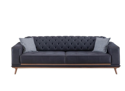 Sofa 4 Sitzer Design Sofas Polster Textil Relax Sitz Möbel Modern