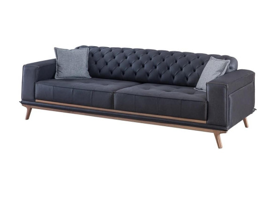 Sofa 4 Sitzer Design Sofas Polster Textil Relax Sitz Möbel Modern