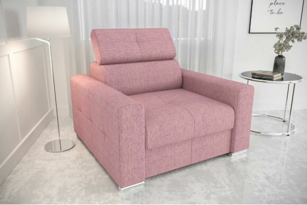 Sessel Moderner Lounge Club Wohnzimmer Modern Textil Stoff Rot Kreative Möbel