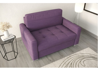 Sessel Relax Textil Lounge Club Polster Design Couch Sofa Sitzer Luxus Lila Neu