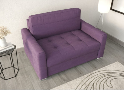 Sessel Relax Textil Lounge Club Polster Design Couch Sofa Sitzer Luxus Lila Neu