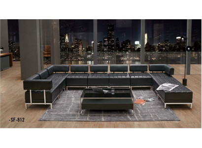 Sofa U Form Sofa Couch Polster Garnitur Wohnlandschaft Design Ecksofa