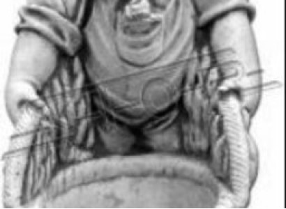 Blumenkübel Natur Pflanz Kübel Dekoration Garten Blumentöpfe Vasen Figur