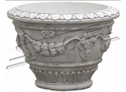 Blumenkübel Natur Pflanz Kübel Dekoration Vasen Figur Garten Blumentöpfe