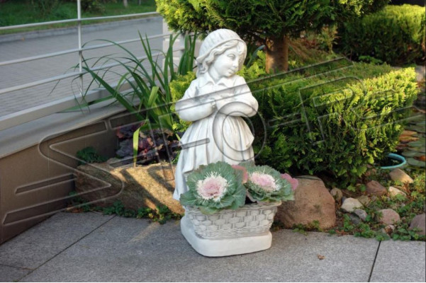 Blumenkübel Pflanz Kübel Dekoration Blumentöpfe Garten Vasen Natur Figur