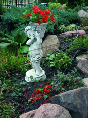 Blumenkübel Pflanz Kübel Dekoration Figur Vasen Blumentöpfe Garten Natur