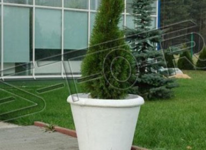 Blumenkübel Pflanz Kübel Dekoration Figur Vasen Garten Blumentöpfe Natur