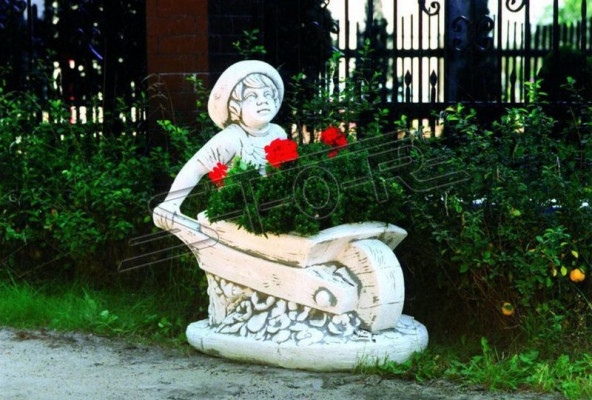 Blumenkübel Pflanz Kübel Dekoration Natur Figur Vasen Blumentöpfe Garten