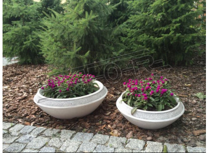 Blumenkübel Pflanz Kübel Dekoration Natur Vasen Figur Garten Blumentöpfe