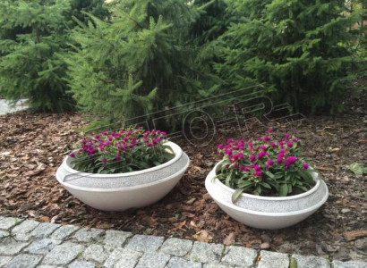 Blumenkübel Pflanz Kübel Dekoration Natur Vasen Figur Garten Blumentöpfe