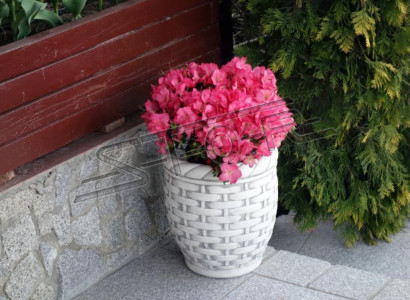 Blumenkübel Pflanz Kübel Dekoration Vasen Figur Natur Garten Blumentöpfe