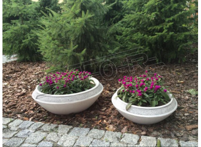 Blumenkübel Pflanz Kübel Dekoration Vasen Natur Figur Garten Blumentöpfe