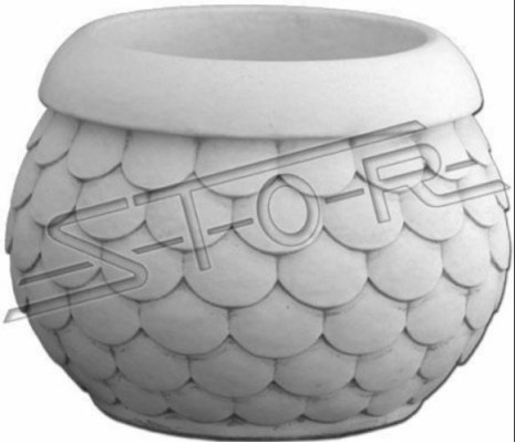 Blumenkübel Pflanz Kübel Natur Dekoration Garten Figur Vasen Blumentöpfe