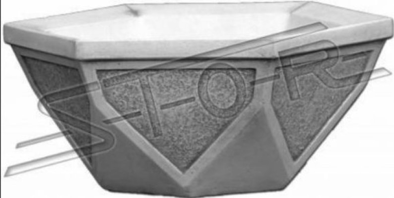 Blumenkübel Pflanz Kübel Natur Dekoration Garten Vasen Figur Blumentöpfe