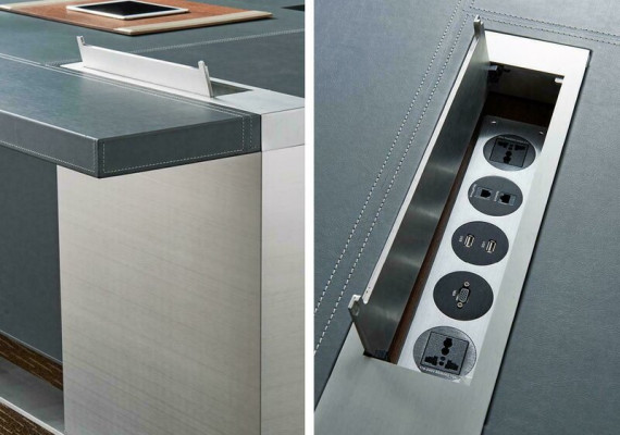 Büro Einrichtung Design Tisch Schreibtisch Exclusive Kanzlei Praxis Tische