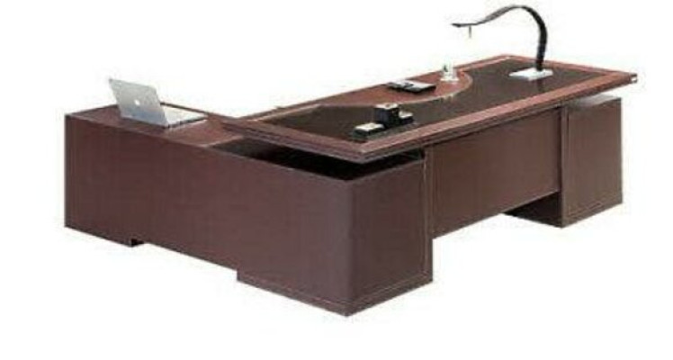 Büro Set 2tlg. Chef Schreibtisch Regal Aktenschrank Arbeitszimmer