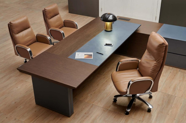 Büro Stuhl Chefsessel Sessel Leder Polster Deko Drehbar Computer Stühle
