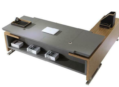 Chef Schreibtisch Eckschreibtische Büro Einrichtung Tisch Kanzlei Praxis