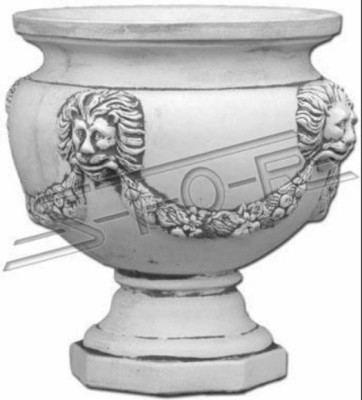 Design Blumentopf Top Pflanz Kübel Gefäß Figuren Töpfe Gesicht Skulptur