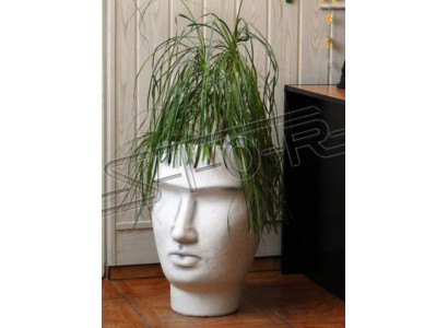 Design Blumentopf Top Planz Kübel Gefäß Deko Figur Töpfe Gesicht Skulptur