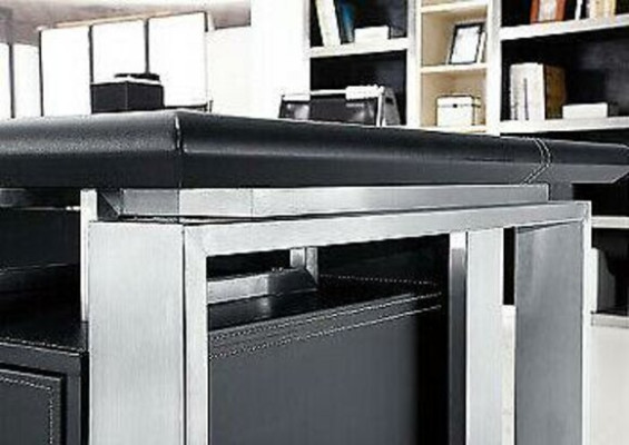 Design Büromöbel Set Schreibtisch + Aktenschrank Schrank Tisch