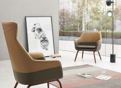 Design Ohrensessel Esszimer Lehnstuhl Relax Polster Stuhl Sessel Büro