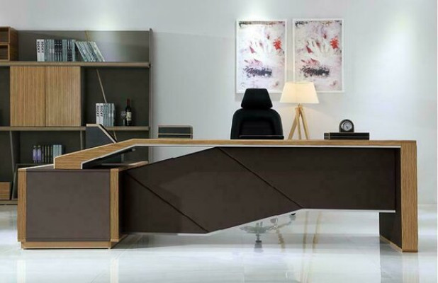 Designer Büro Arbeitzimmer Sessel Tisch Komplett Set Möbel 2tlg. Schreibtisch