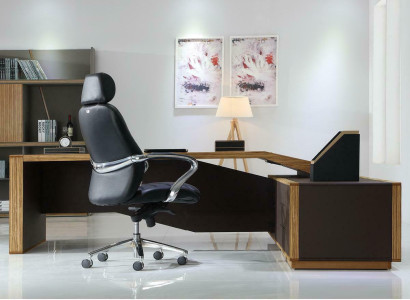 Designer Chef Schreibtisch Eckschreibtische Büro Kanzlei Praxis Firmen