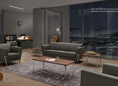 Designer Couchtisch Holz Edelstahl Büro Einrichtung Beistell Zeitungs