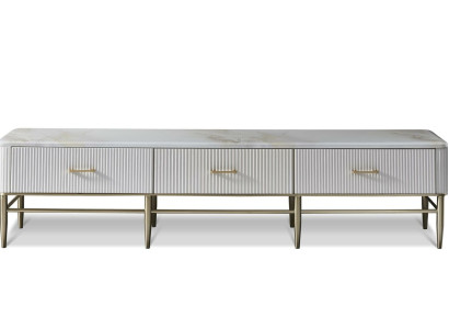 Designer Kommode Anrichte Low Board Side Schrank Wohn Zimmer Dekor Regal