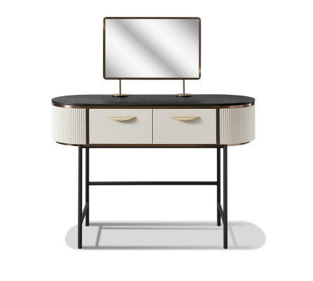 Designer Konsolen Schminktisch Kosmetik Tisch Spiegel Kommode Frisier