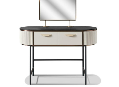 Designer Konsolen Schminktisch Kosmetik Tisch Spiegel Kommode Frisier