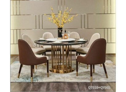 Esszimmer Runde Tische Essgruppe Set Stuhl Gruppe Tisch 6 Design