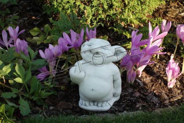 Figur Statue Garten Dekoration Deko Stinkefinger Mittelfinger Statuen