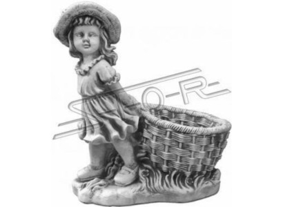 40cm Deko Skulptur Design Figur Statue Garten Grau Figuren Natur Statuen