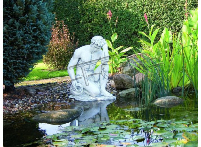 Fontainen Teich Figur Adam Statue Figuren Skulpturen Dekorative Statuen