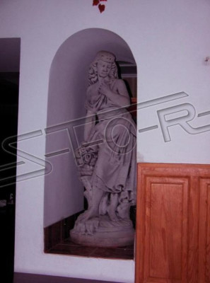 Frau 132cm Skulptur Design Figur Statue Garten Figuren Statuen