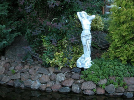 Frau 69cm Skulptur Design Figur Statue Garten Figuren Statuen