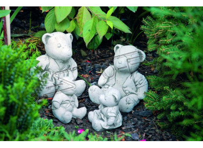 Garten Dekoration Bär Terrasse Stein Figuren Figur Deko Statue