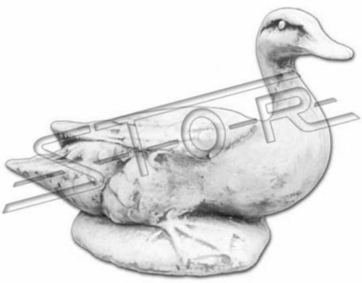 Garten Dekoration Ente Terrasse Stein Figuren Figur Statue Skulptur