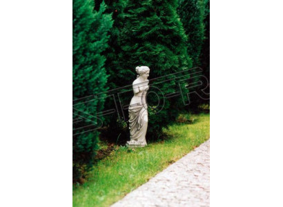 Garten Dekoration Frau 58cm Terrasse Stein Figuren Figur Deko