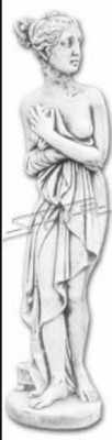 Garten Dekoration Frau 60cm Terrasse Stein Figuren Figur Deko