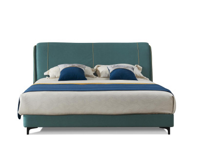 Klassische Luxus Neu Betten Polster Leder Textil Hochwertiges Schlafzimmer